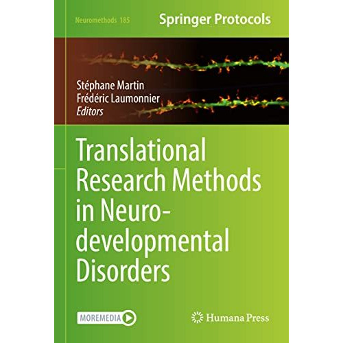 Translational Research Methods in Neurodevelopmental Disorders [Hardcover]