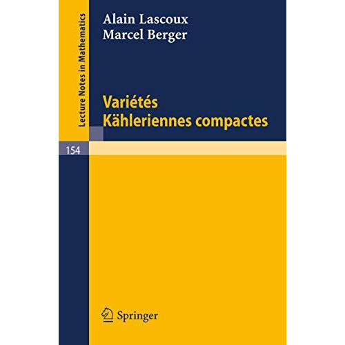 Varietes K?hleriennes Compactes [Paperback]