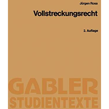 Vollstreckungsrecht [Paperback]