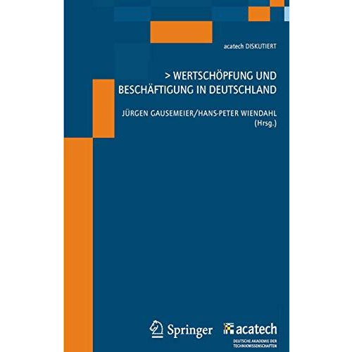 Wertsch?pfung und Besch?ftigung in Deutschland [Paperback]