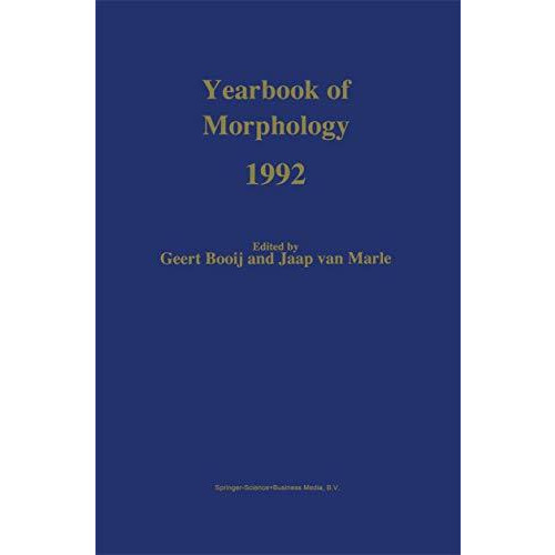 Yearbook of Morphology 1992 [Paperback]