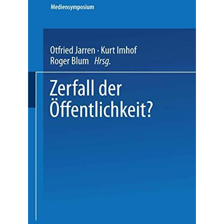 Zerfall der ?ffentlichkeit? [Paperback]