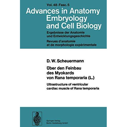 ?ber den Feinbau des Myocards von Rana temporaria (L.) / Ultrastructure of ventr [Paperback]