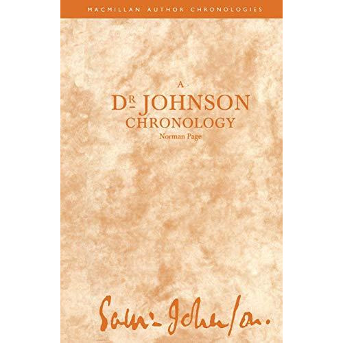 A Dr Johnson Chronology [Paperback]