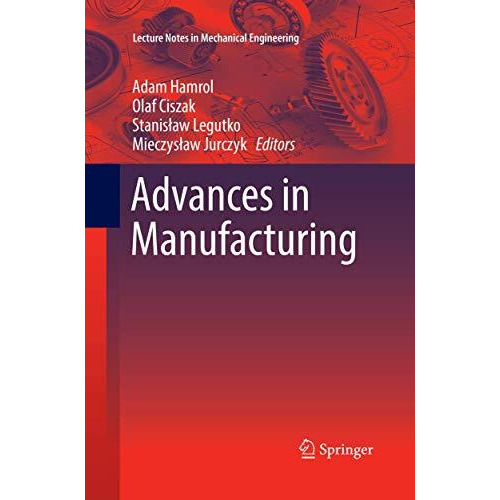 Advances in Manufacturing [Paperback]