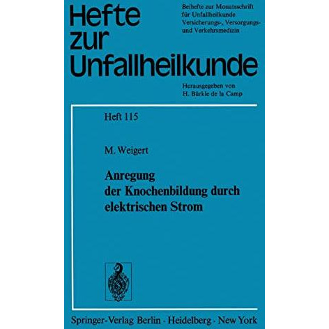 Anregung der Knochenbildung durch elektrischen Strom [Paperback]