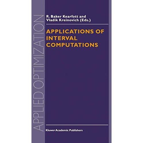 Applications of Interval Computations [Hardcover]