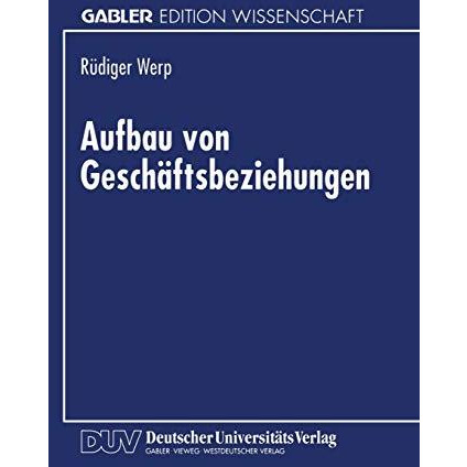 Aufbau von Gesch?ftsbeziehungen [Paperback]