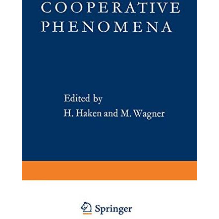 Cooperative Phenomena [Paperback]