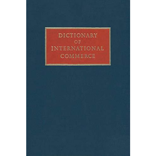 Dictionary of International Commerce [Paperback]