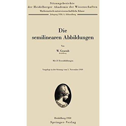 Die semilinearen Abbildungen [Paperback]