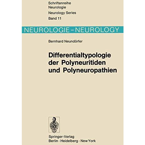 Differentialtypologie der Polyneuritiden und Polyneuropathien [Paperback]