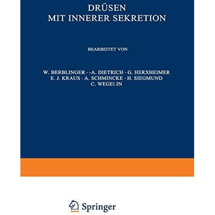 Dr?sen mit Innerer Sekretion [Paperback]