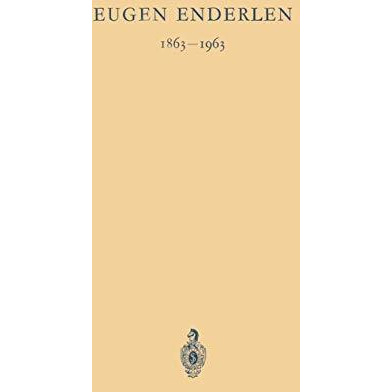 Eugen Enderlen 18631963: Festschrift. 4 Vortr?ge [Paperback]