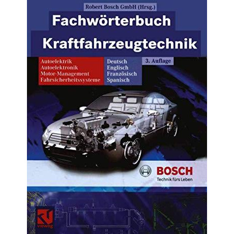 Fachw?rterbuch Kraftfahrzeugtechnik: Deutsch, Englisch, Franz?sisch, Spanisch [Paperback]