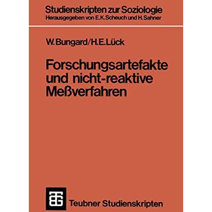 Forschungsartefakte und nicht-reaktive Me?verfahren [Paperback]