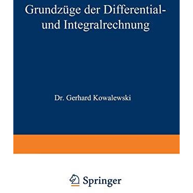 Grundz?ge der Differential- und Integralrechnung [Paperback]