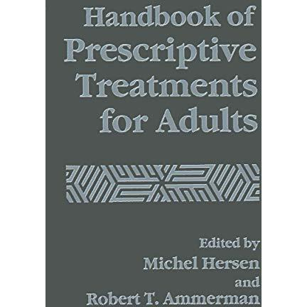 Handbook of Prescriptive Treatments for Adults [Hardcover]