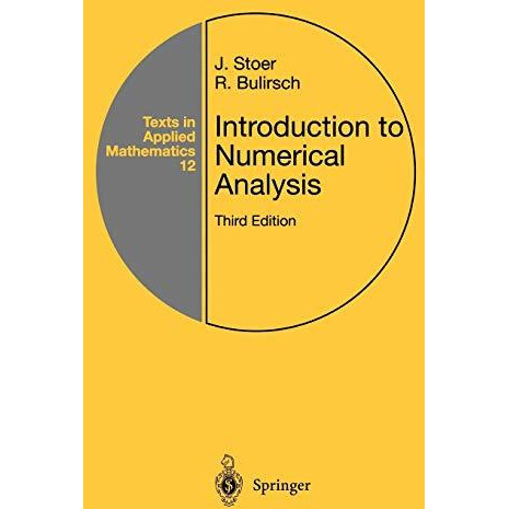 Introduction to Numerical Analysis [Hardcover]