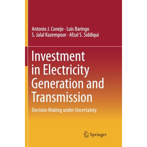 Investment in Electricity Generation and Transmission: Decision Making under Unc [Paperback]