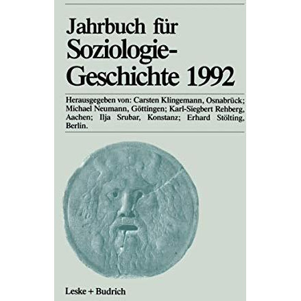 Jahrbuch f?r Soziologiegeschichte 1992 [Paperback]