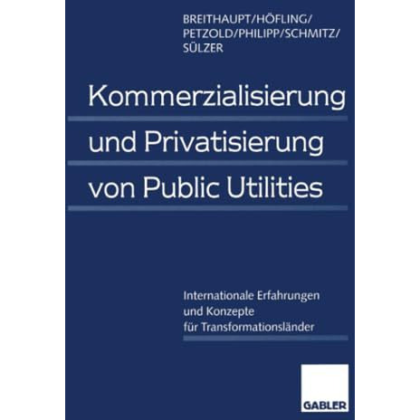 Kommerzialisierung und Privatisierung von Public Utilities: Internationale Erfah [Paperback]