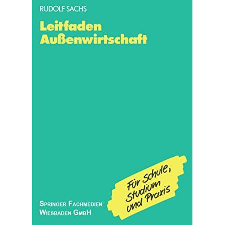 Leitfaden Au?enwirtschaft [Paperback]