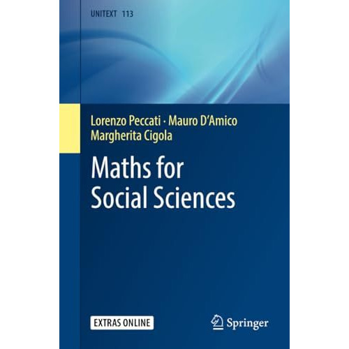 Maths for Social Sciences [Paperback]