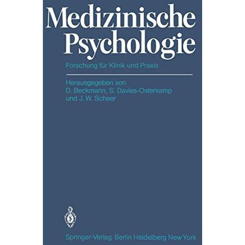 Medizinische Psychologie: Forschung f?r Klinik und Praxis [Paperback]