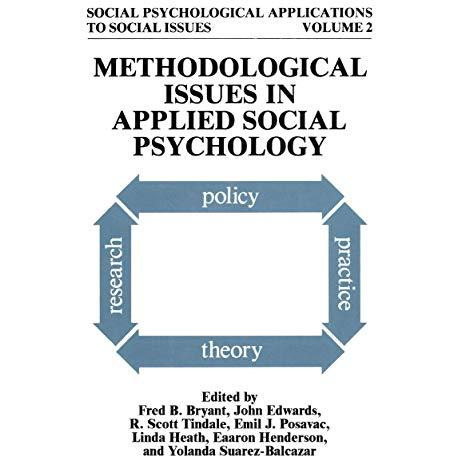 Methodological Issues in Applied Social Psychology [Hardcover]