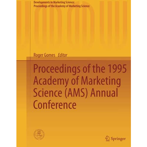 Proceedings of the 1995 Academy of Marketing Science (AMS) Annual Conference [Paperback]