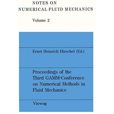 Proceedings of the Third GAMM  Conference on Numerical Methods in Fluid Mechani [Paperback]