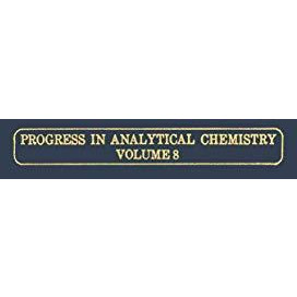 Progress in Analytical Chemistry [Paperback]