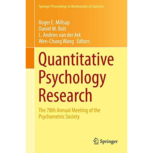 Quantitative Psychology Research: The 78th Annual Meeting of the Psychometric So [Hardcover]