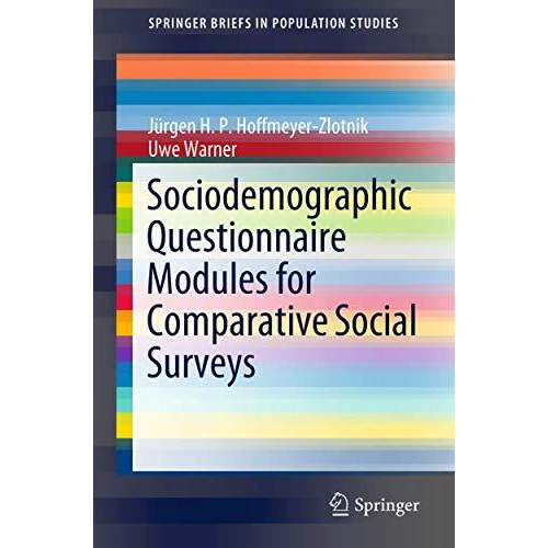 Sociodemographic Questionnaire Modules for Comparative Social Surveys [Paperback]