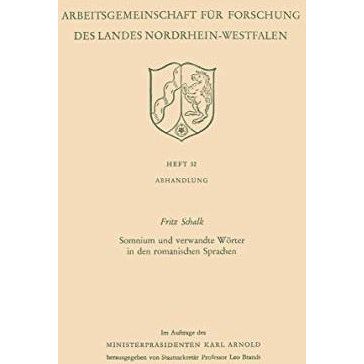 Somnium und verwandte W?rter in den romanischen Sprachen [Paperback]