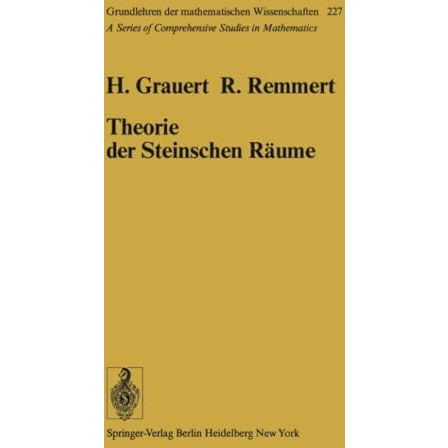 Theorie der Steinschen R?ume [Paperback]