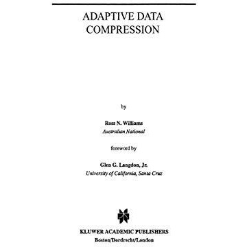 Adaptive Data Compression [Hardcover]