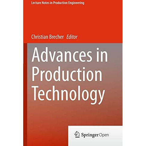 Advances in Production Technology [Paperback]