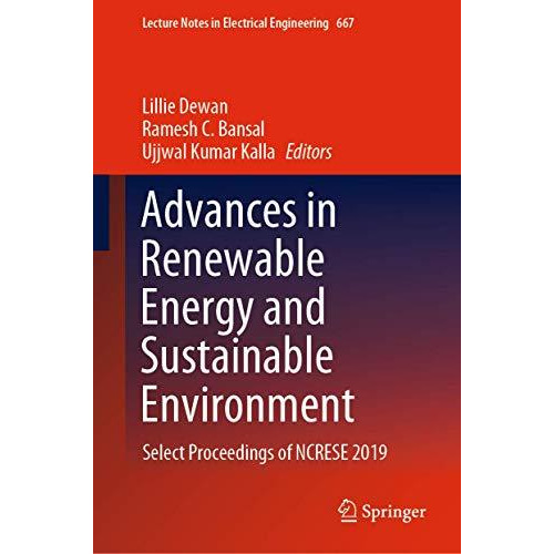 Advances in Renewable Energy and Sustainable Environment: Select Proceedings of  [Hardcover]