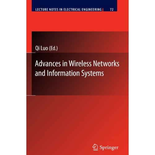 Advances in Wireless Networks and Information Systems [Paperback]