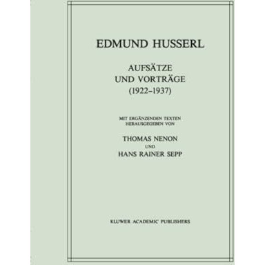 Aufs?tze und Vortr?ge (19221937) [Paperback]