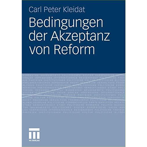 Bedingungen der Akzeptanz von Reform [Paperback]