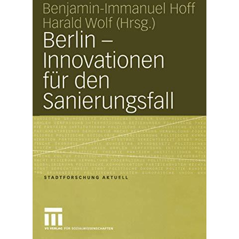 Berlin  Innovationen f?r den Sanierungsfall [Paperback]