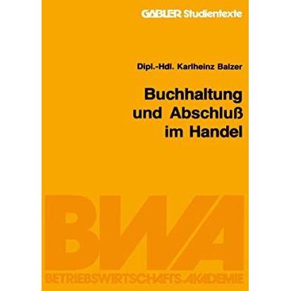 Buchhaltung und Abschlu? im Handel [Paperback]