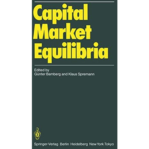 Capital Market Equilibria [Paperback]