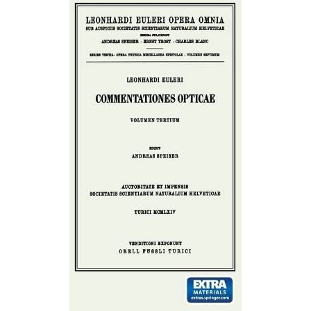 Commentationes opticae 3rd part [Hardcover]