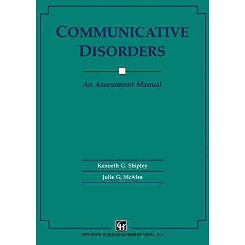 Communicative Disorders: An Assessment Manual [Paperback]