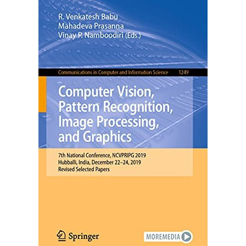 Computer Vision, Pattern Recognition, Image Processing, and Graphics: 7th Nation [Paperback]