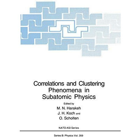 Correlations and Clustering Phenomena in Subatomic Physics [Paperback]